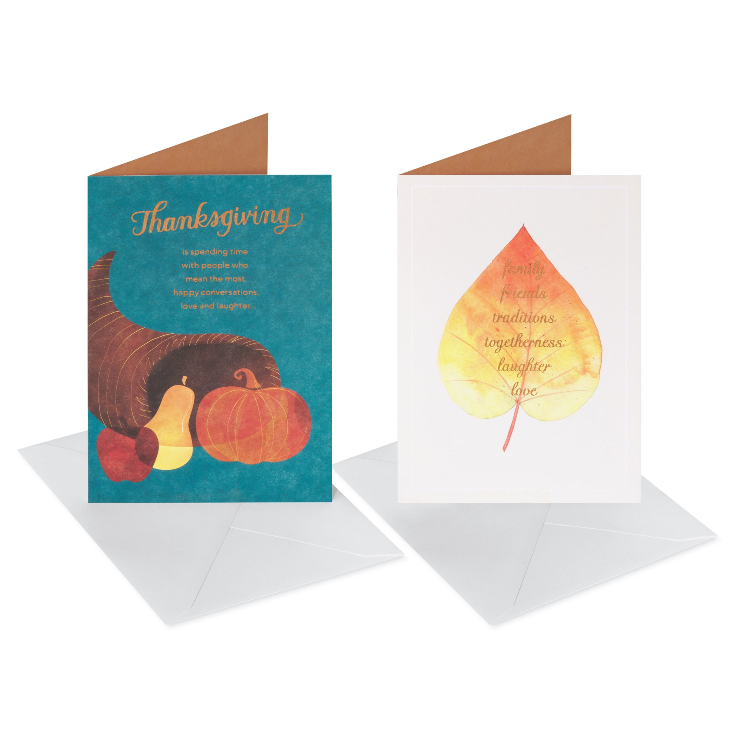 American Greetings Thanksgiving Cards, Giving Thanks (2 Designs, 6-Count) with regard to American Greetings Thanksgiving Cards