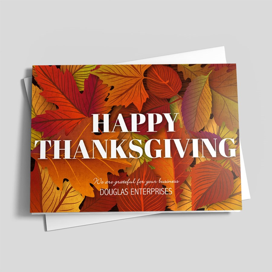 Autumn Enterprises - Thanksgiving Greeting Cardscardsdirect intended for Thanksgiving Holiday Cards Business