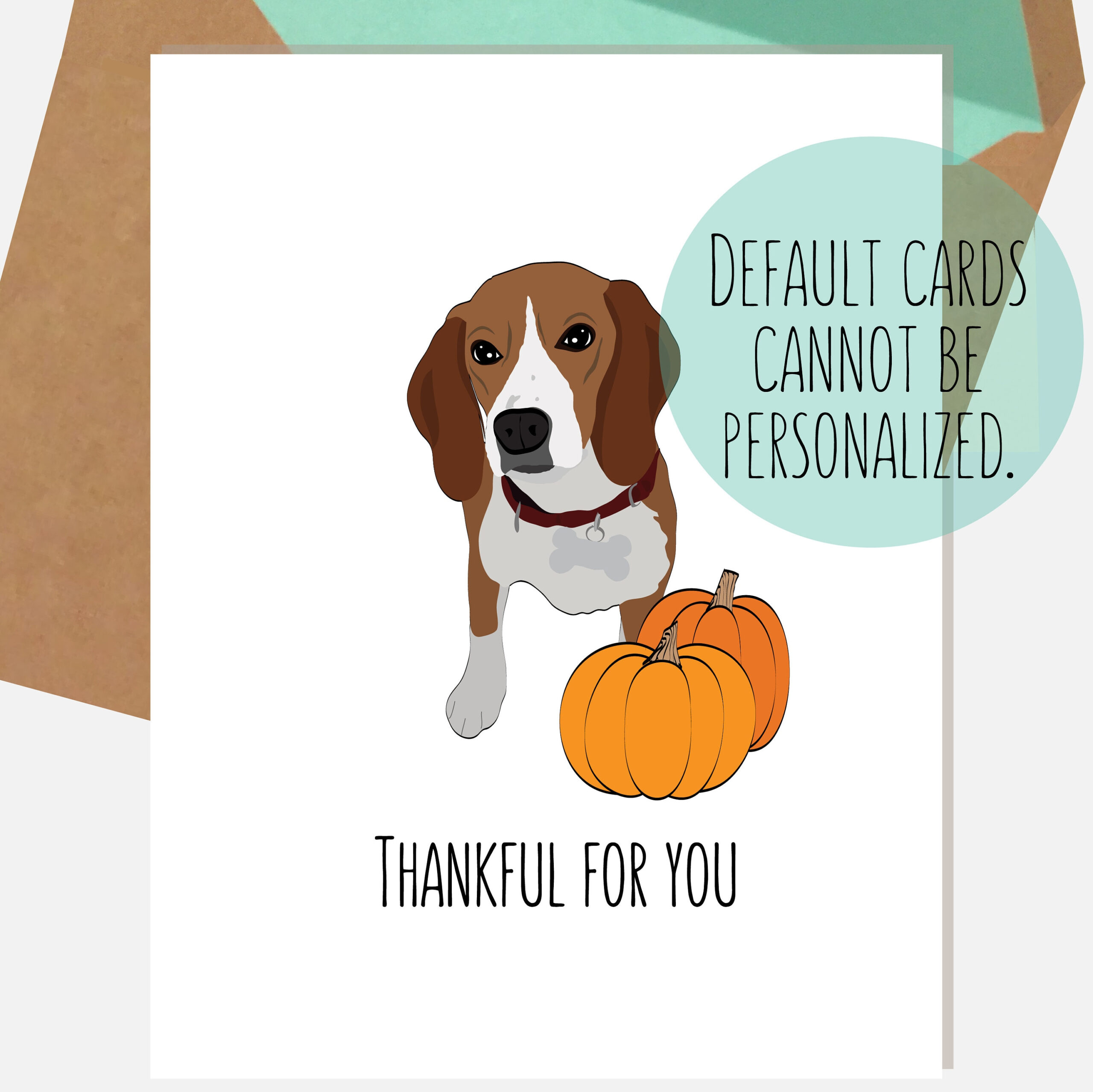 Beagle Thanksgiving Card Thankful For You Dog Card - Etsy intended for Thanksgiving Cards With Dogs