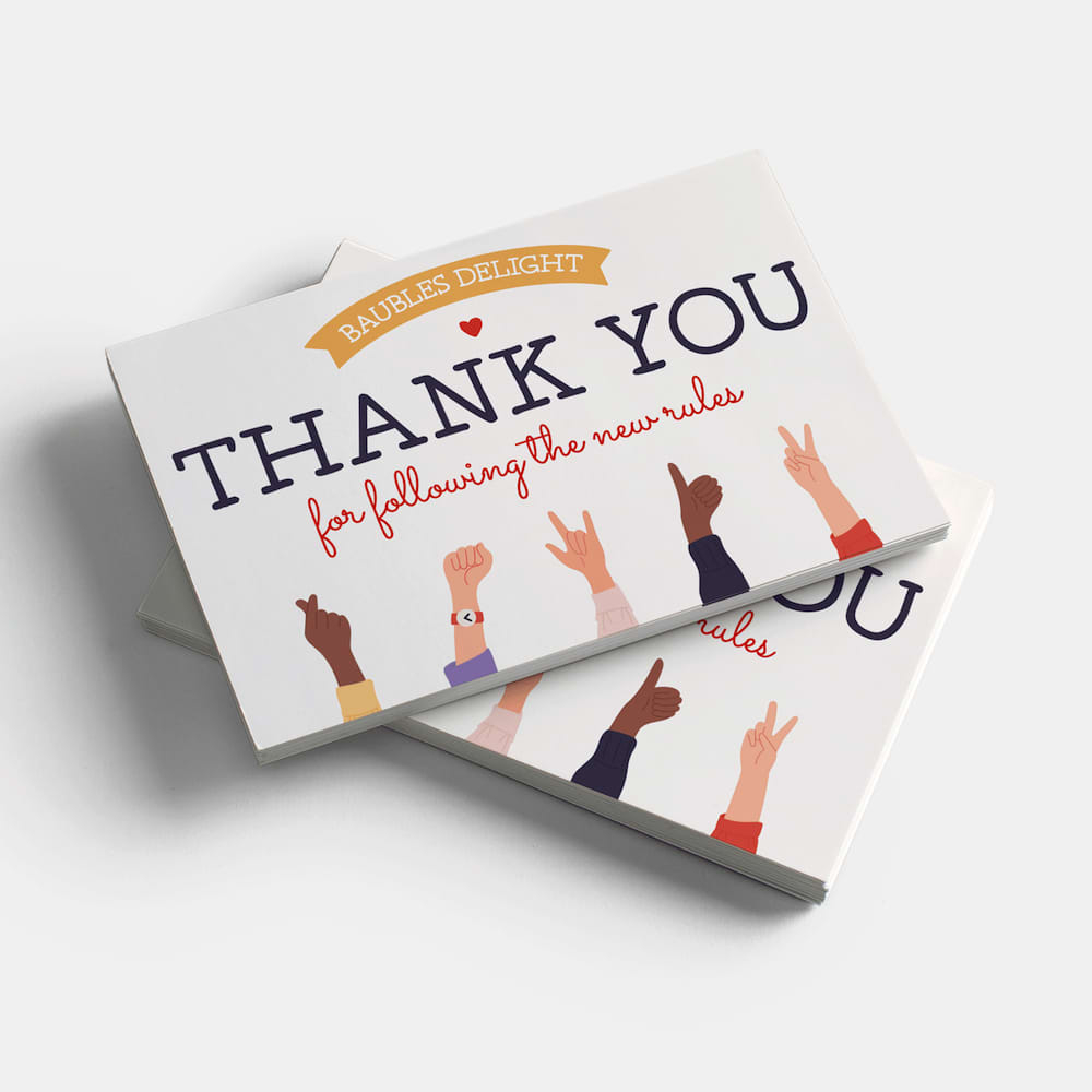 Build Loyalty With Small Business Thank You Cards | Vistaprint with regard to Thanksgiving Cards Vistaprint