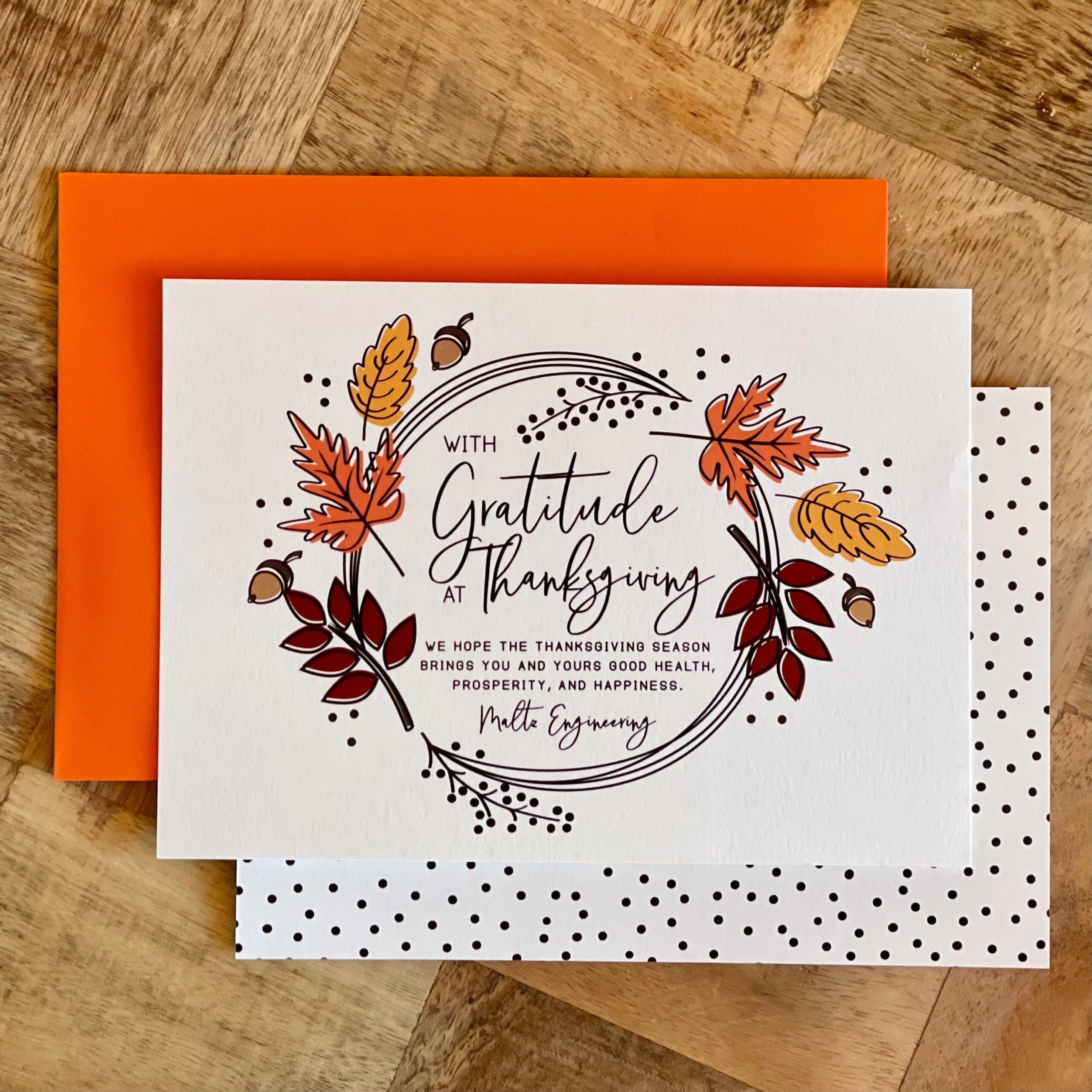 Business Thanksgiving Cards, Fall Corporate Thankful Gratitude in Thanksgiving Cards Business Messages