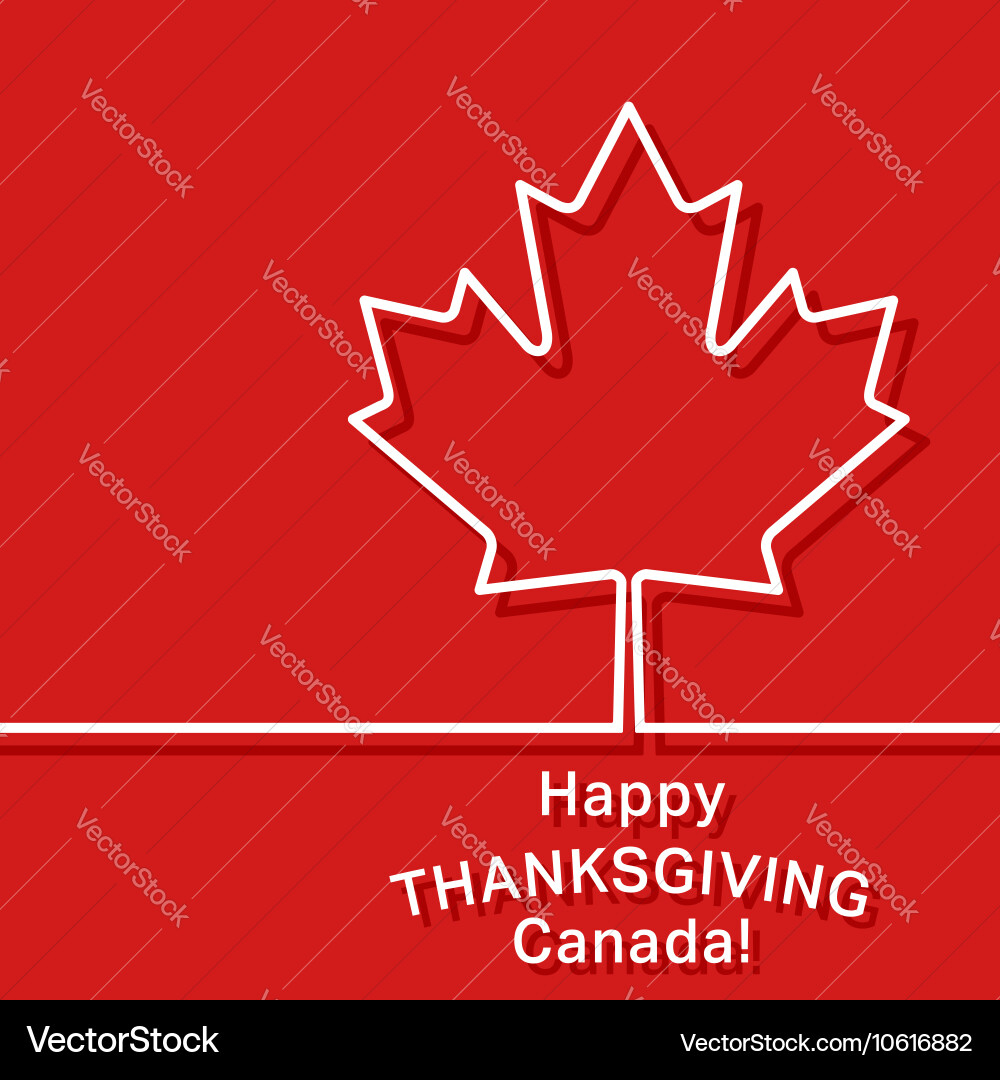 Canada Thanksgiving Card Royalty Free Vector Image for Canadian Thanksgiving Cards