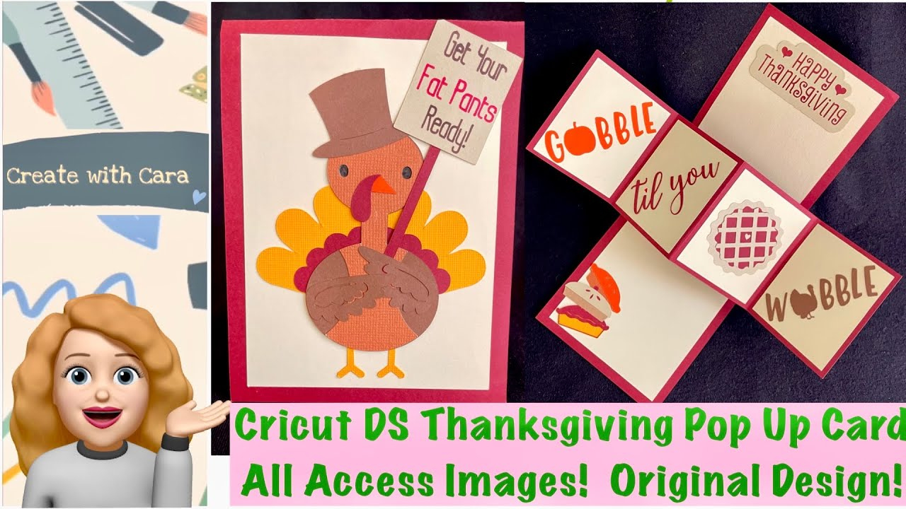 Cricut Ds Thanksgiving Pop Up Card! All Access Images, No Downloading! Easy And Fun! with regard to Cricut Thanksgiving Cards