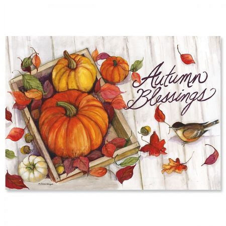 Current Autumn Blessings Thanksgiving Greeting Cards Set - Themed with regard to Thanksgiving Cards Packs