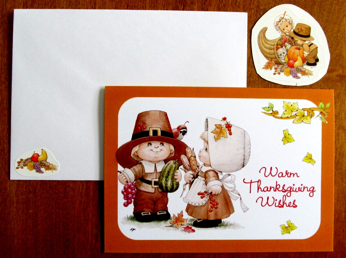 Current Thanksgiving Greeting Greeting Cards For Sale | Ebay intended for Current Thanksgiving Cards