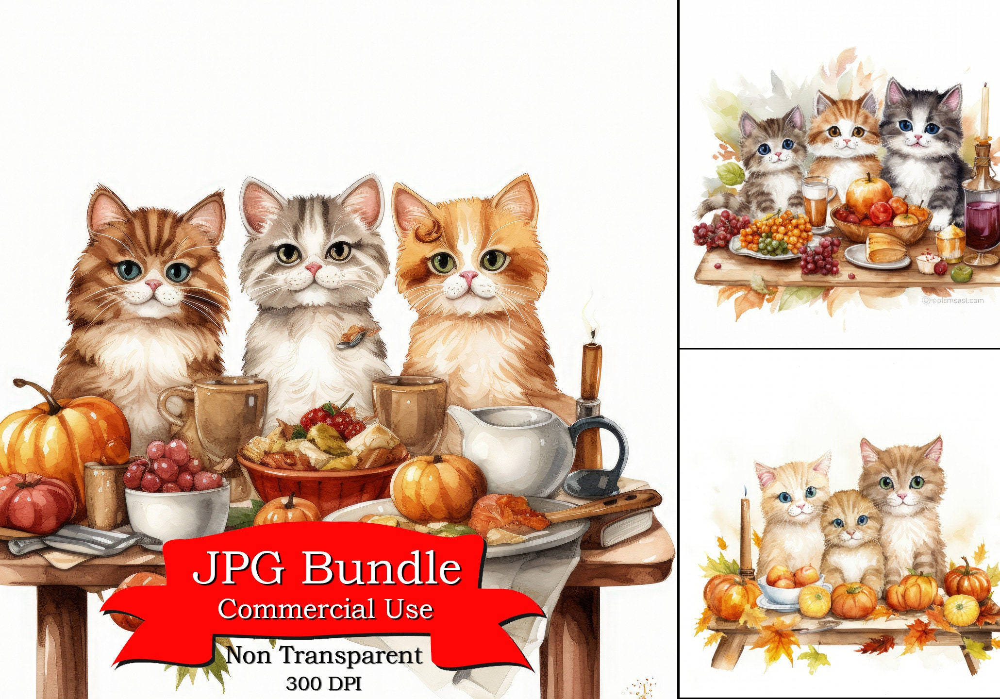 Cute Cats Clipart, Thanksgiving Themes, Family Dinner Scenes within Thanksgiving Cards With Cats