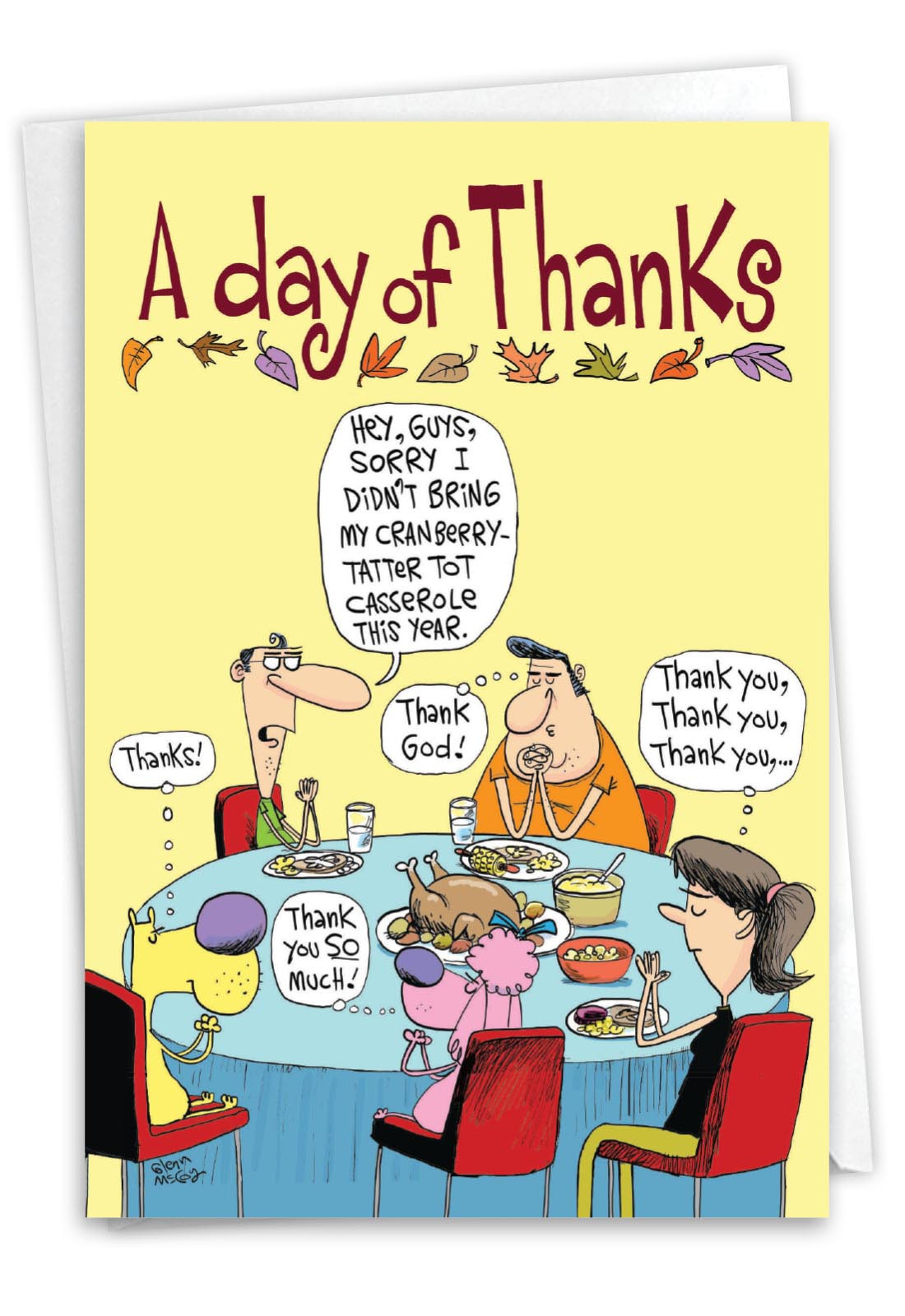 Day Of Thanks: Funny Thanksgiving Greeting Card - Dogs in Funny Thanksgiving Greeting Cards