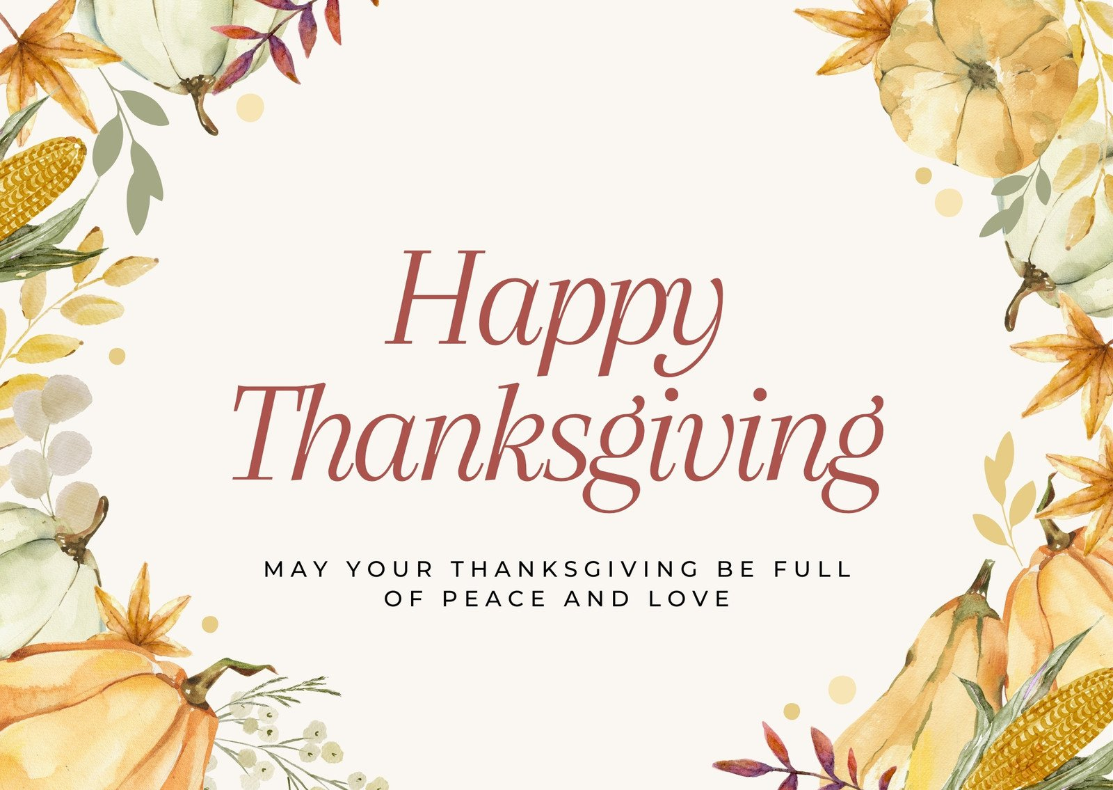 Design And Print Custom Landscape Thanksgiving Cards | Canva for Cards For Thanksgiving