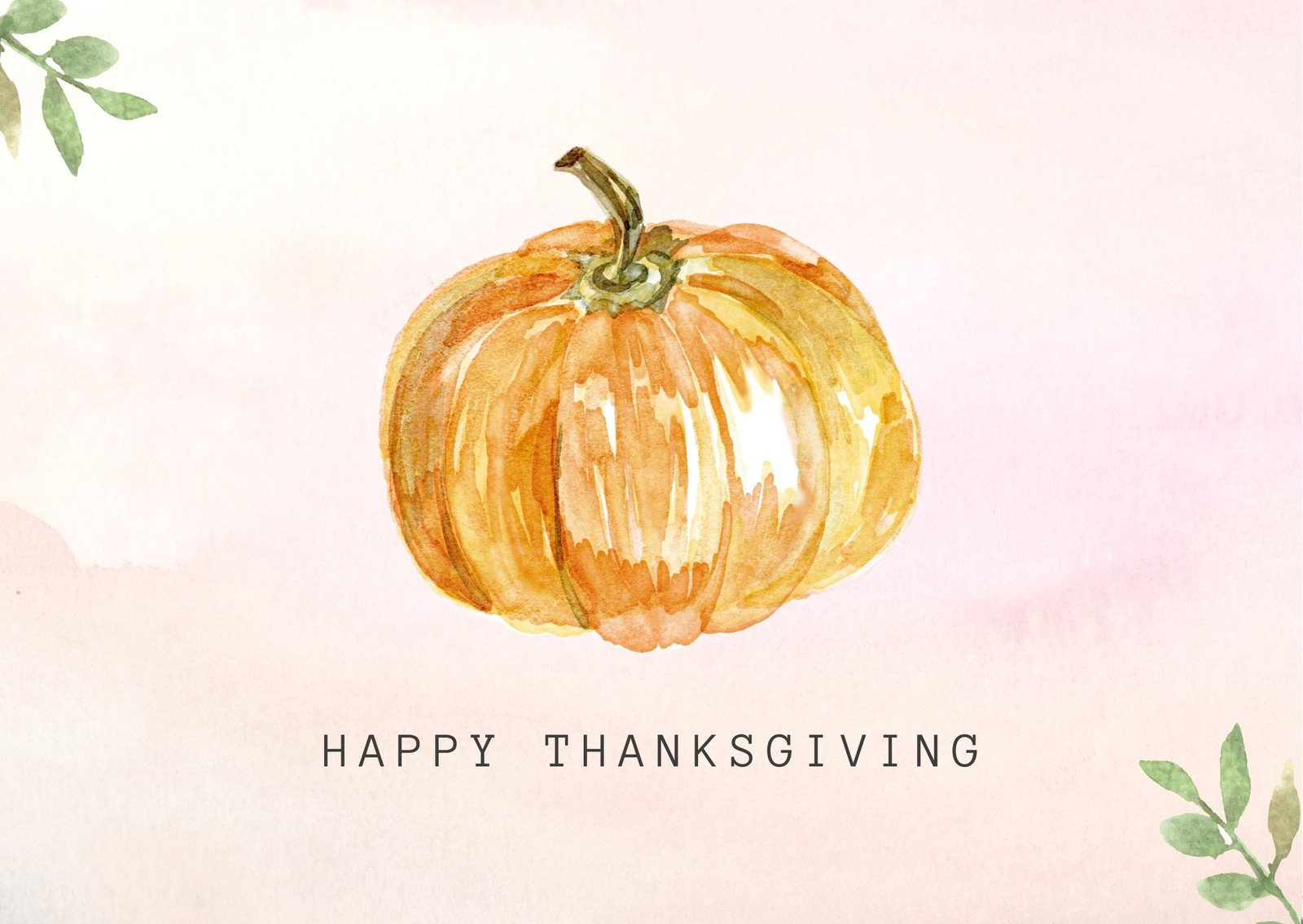 Design And Print Custom Landscape Thanksgiving Cards | Canva with Thanksgiving Cards Cute