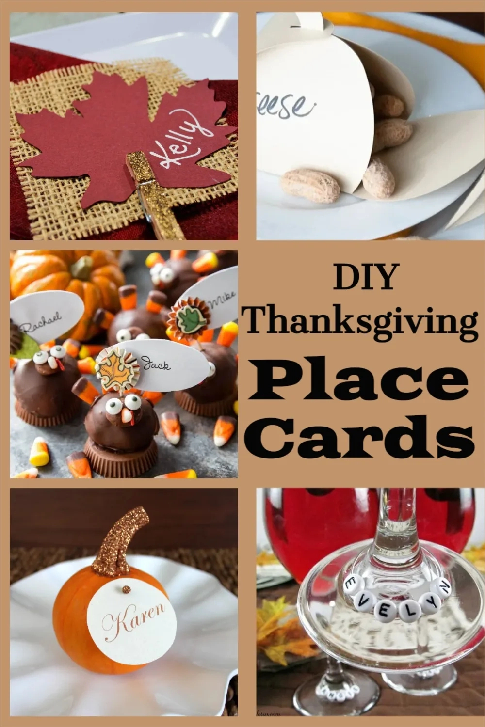 Diy Place Cards For Thanksgiving - My Turn For Us for Place Cards For Thanksgiving Dinner