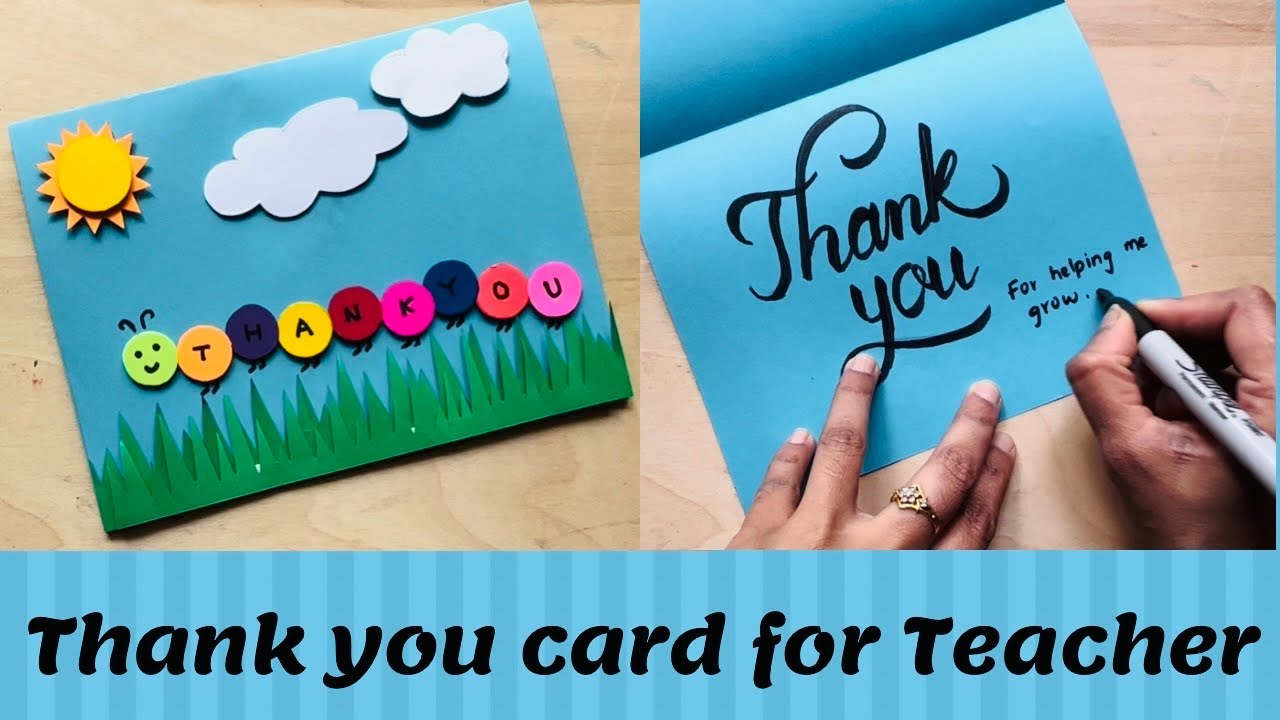 Diy Thank You Card For Teacher | Teacher’s Day Card Ideas | Thank You For Helping Me Grow Card inside Thanksgiving Cards Ideas For Teachers