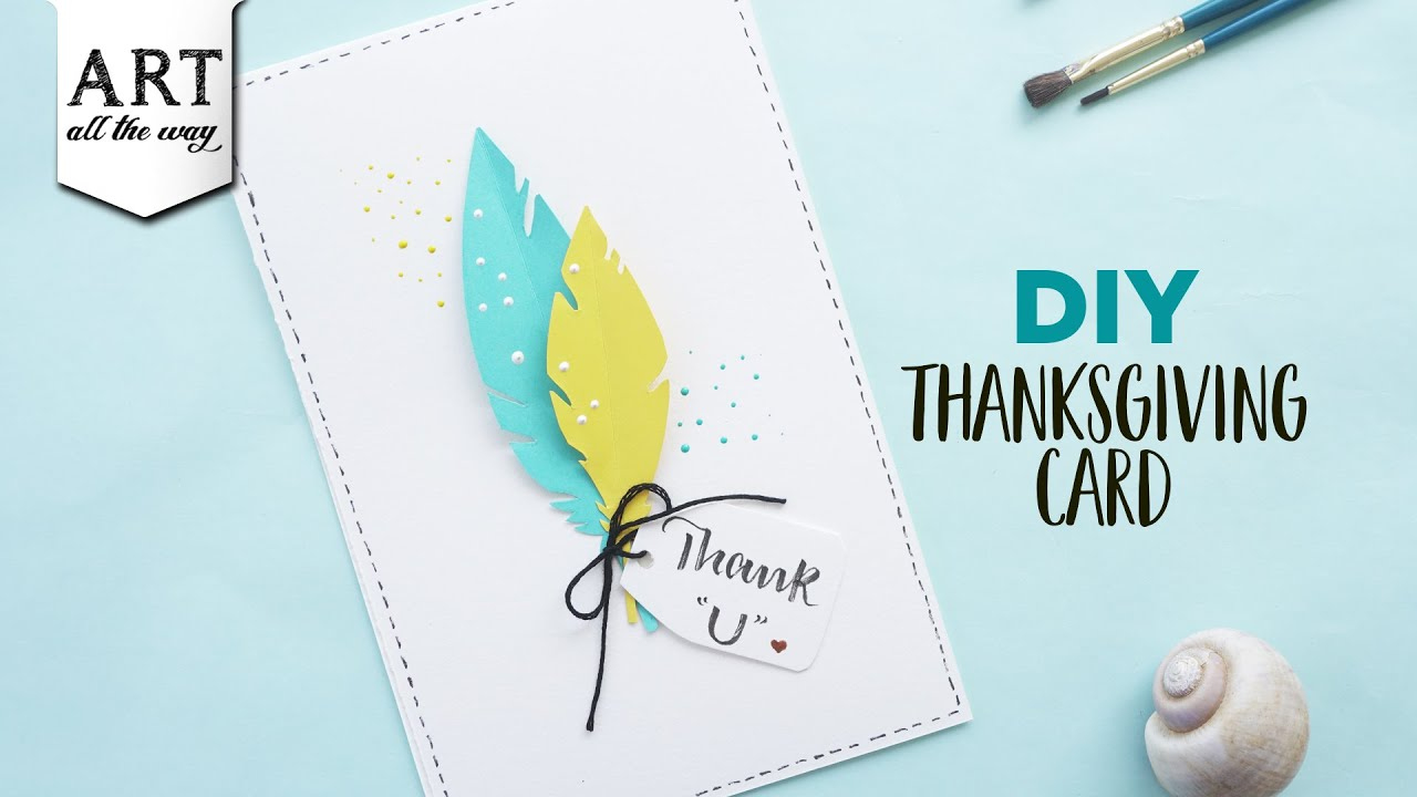 Diy Thanksgiving Card | Handmade Cards | Simple Gift Ideas in Handmade Thanksgiving Day Cards