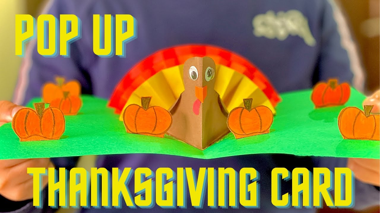 Diy Thanksgiving Pop Up Card for Thanksgiving Pop Up Cards