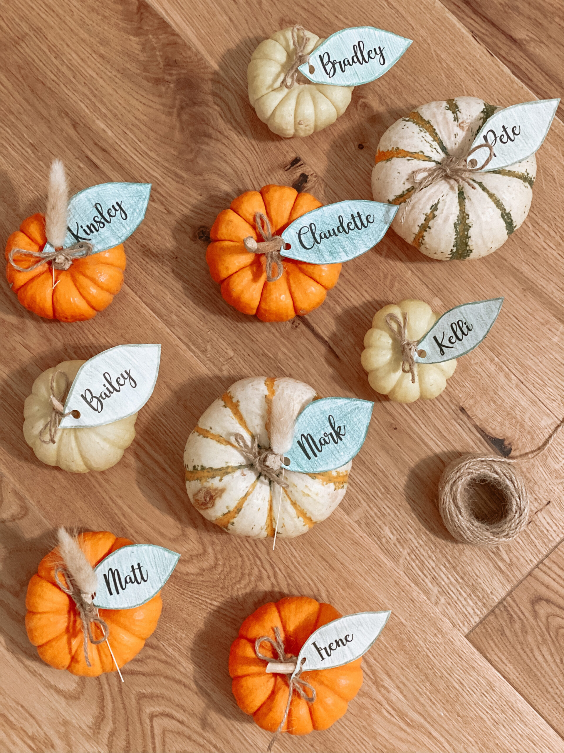 Diy Thanksgiving Pumpkin Name Cards – Claudette&amp;#039;S Corner with DIY Thanksgiving Name Cards