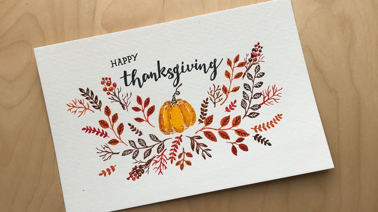 Easy Thanksgiving Card Ideas for Easy Thanksgiving Cards