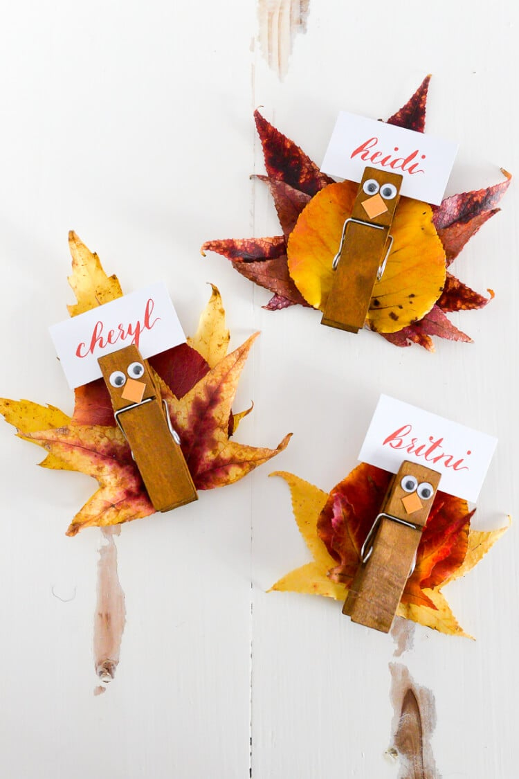 Easy Turkey Place Card Holders - Hey, Let&amp;#039;S Make Stuff within Homemade Thanksgiving Place Cards Ideas