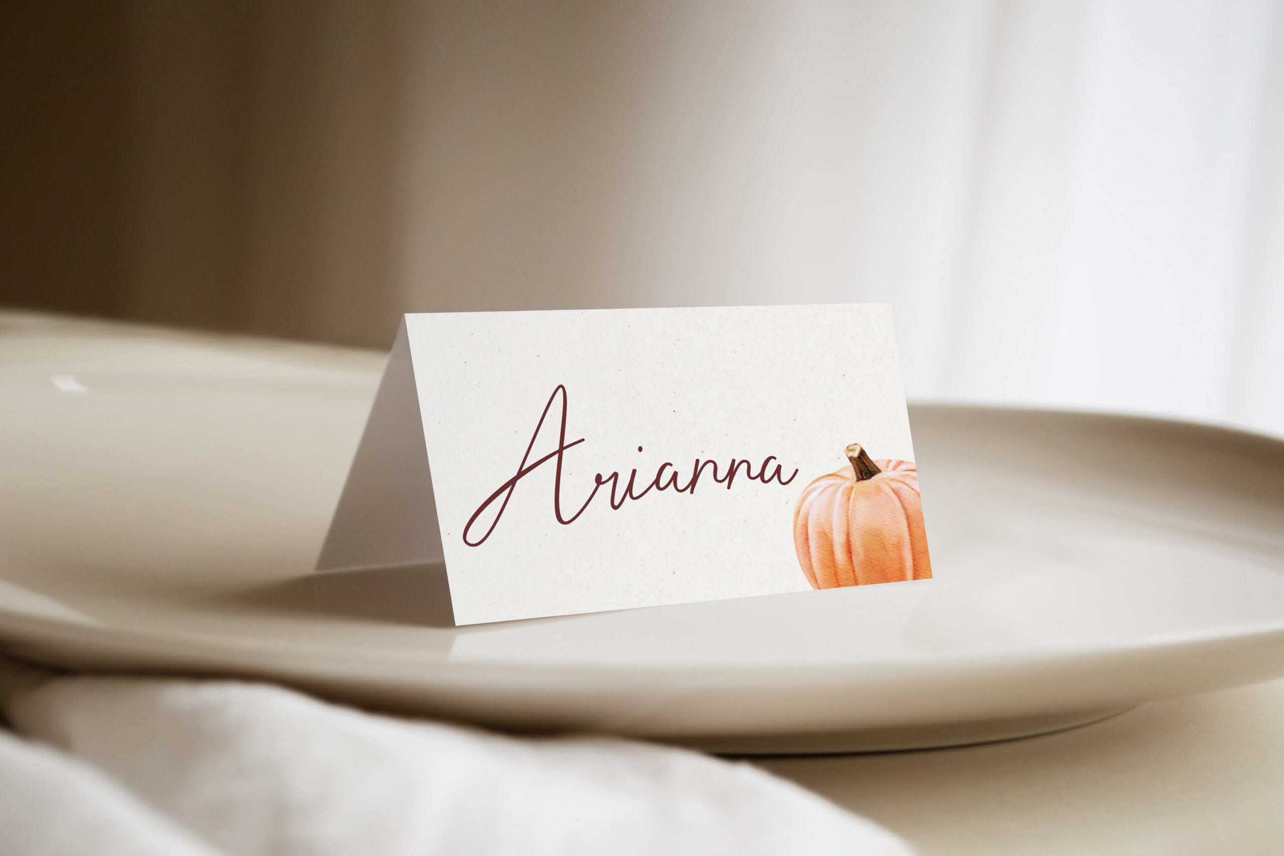 Editable Thanksgiving Place Cards, Thankful For, Guest Name, Food pertaining to Place Cards For Thanksgiving Dinner