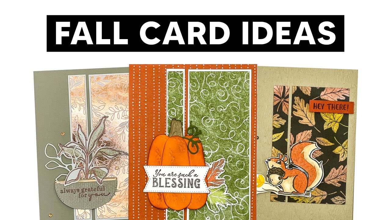 🔴Simple, Clean And Classy Handmade Cards For Fall | Thanksgiving Cards for Stampin Up Thanksgiving Cards Ideas