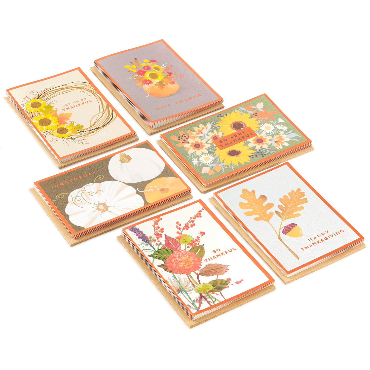 Fall Flowers Thanksgiving Cards Assortment, Pack Of 36 - Boxed regarding Thanksgiving Cards Packs