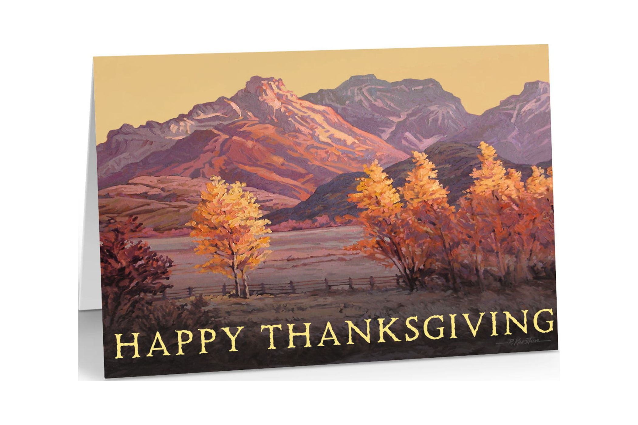 Fall Thanksgiving Card - 18 Thanksgiving Greeting Cards - Happy Thanksgiving Box Set - 16246 regarding Thanksgiving Box Cards