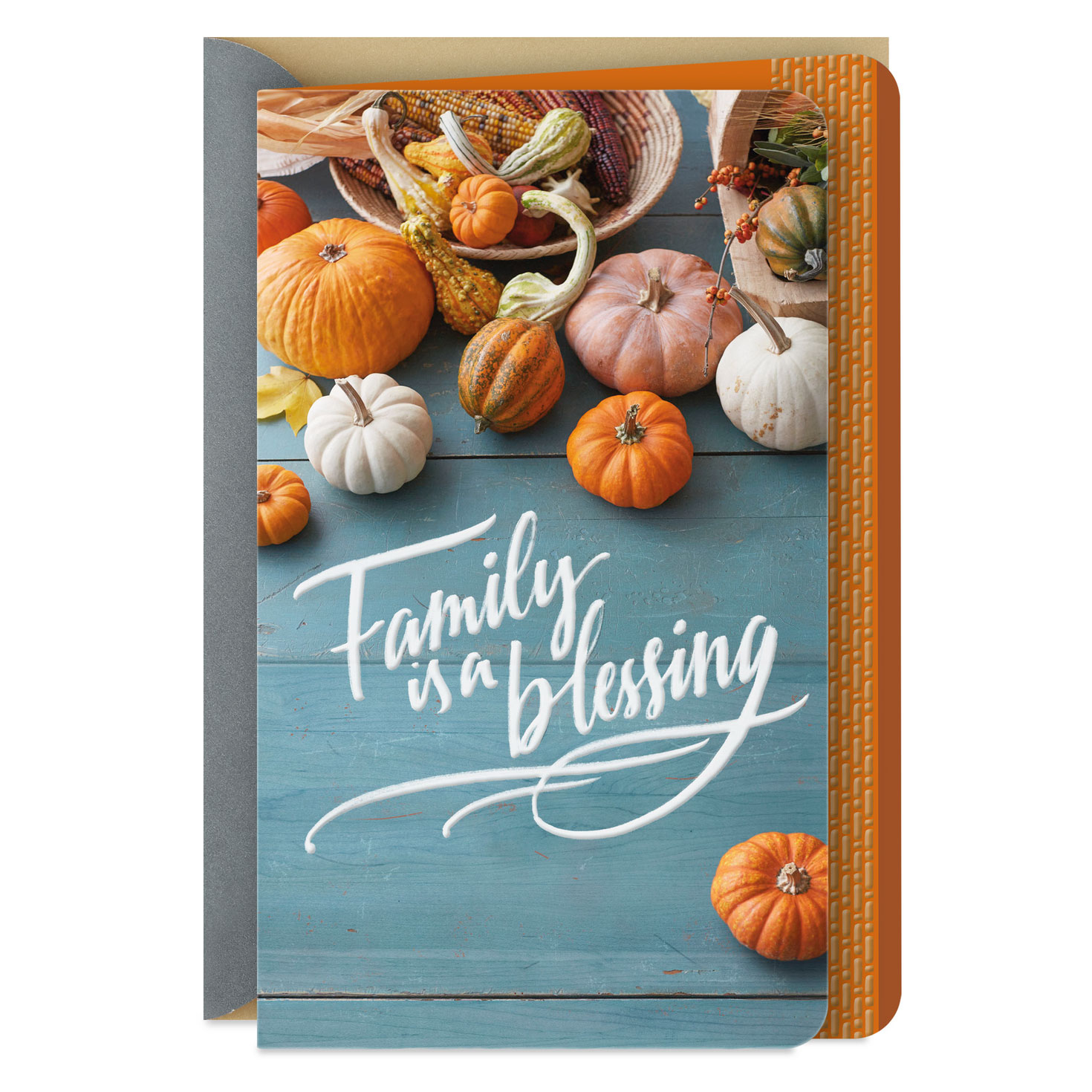 Family Is A Blessing Thanksgiving Card - Greeting Cards | Hallmark regarding Hallmark Thanksgiving Cards