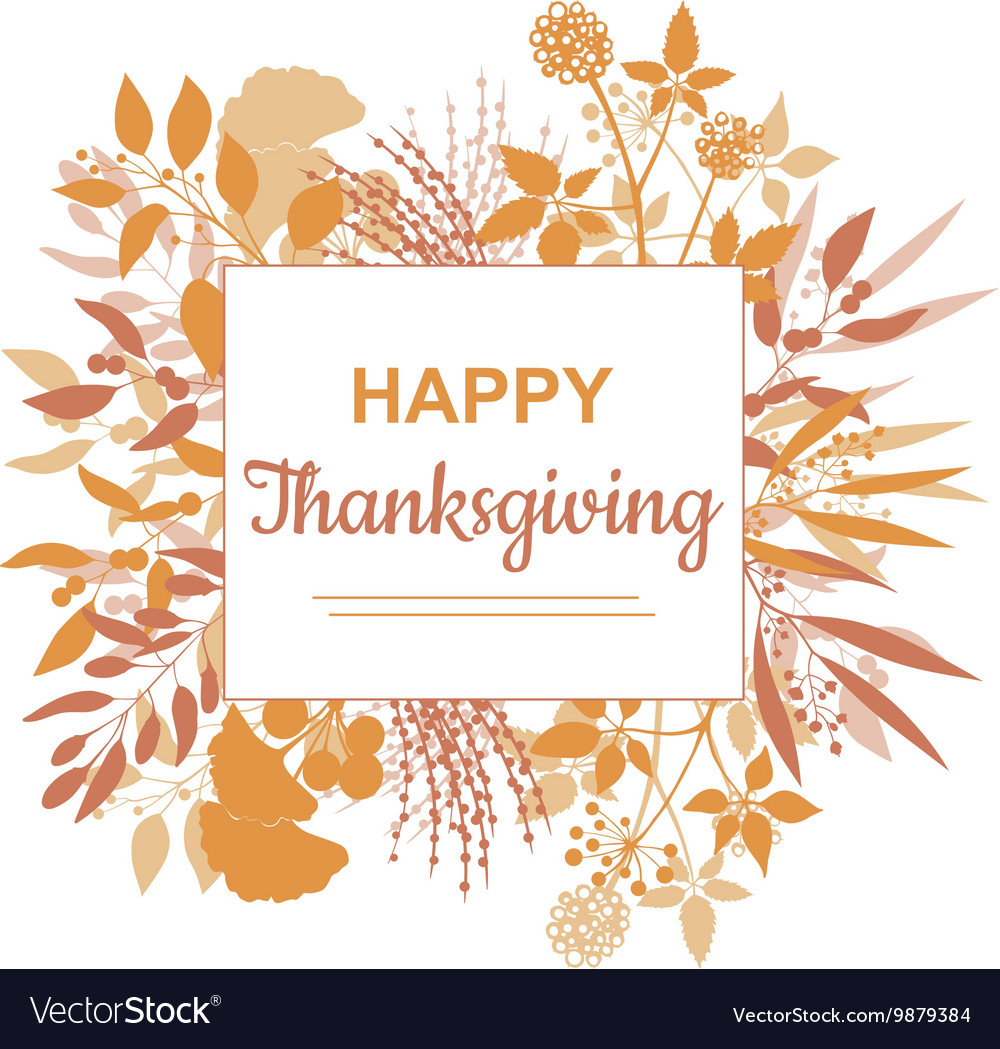 Flat Design Style Happy Thanksgiving Card Template pertaining to Thanksgiving Cards Design