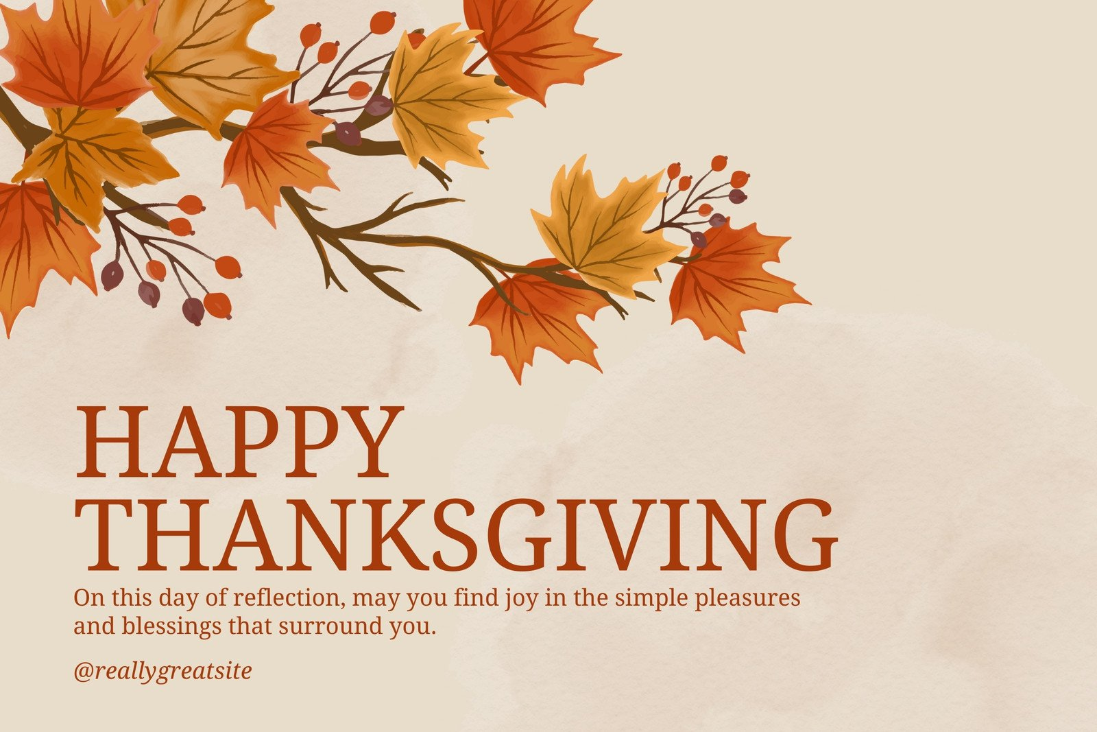 Free Printable, Customizable Thanksgiving Card Templates | Canva for Free Thanksgiving Cards Online