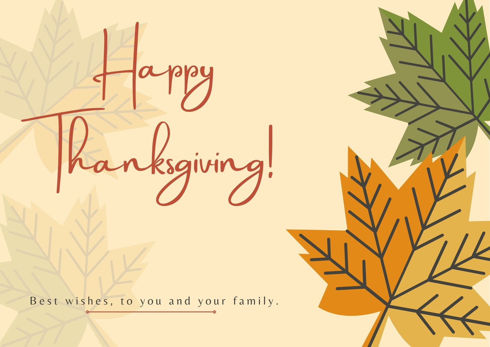 Free Printable, Customizable Thanksgiving Card Templates | Canva pertaining to Printable Thanksgiving Cards Free