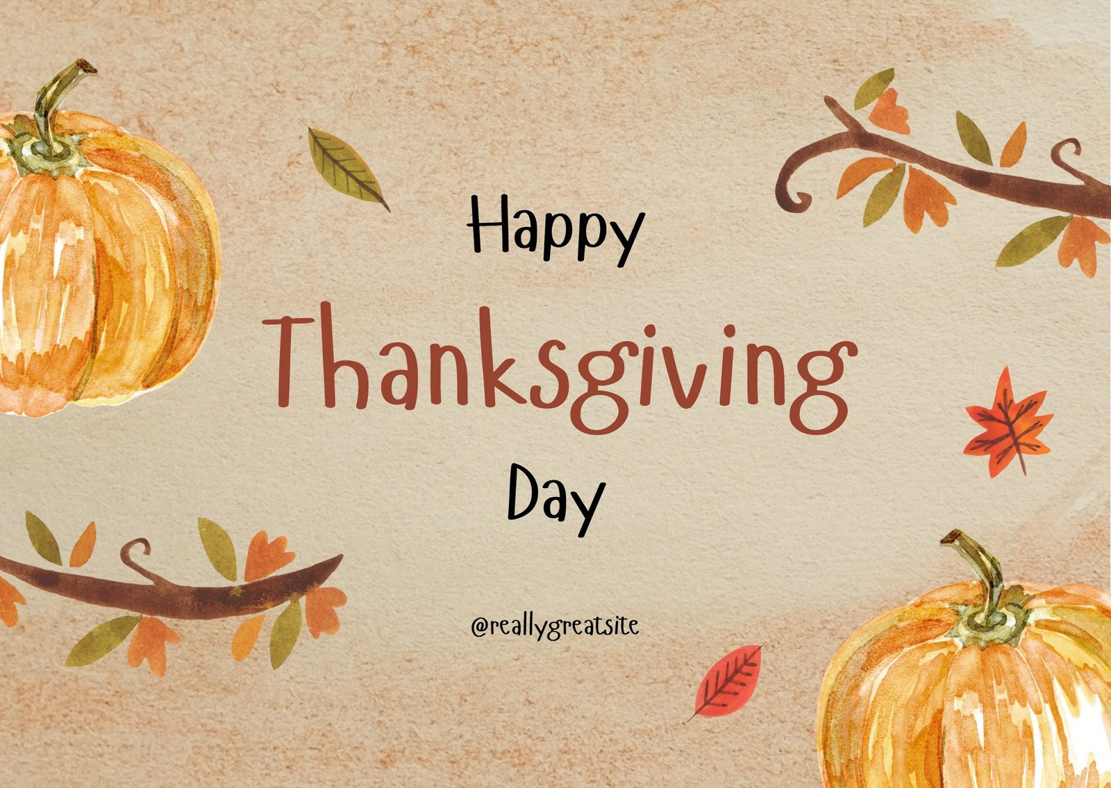 Free Printable, Customizable Thanksgiving Card Templates | Canva regarding Thanksgiving Day Greeting Cards