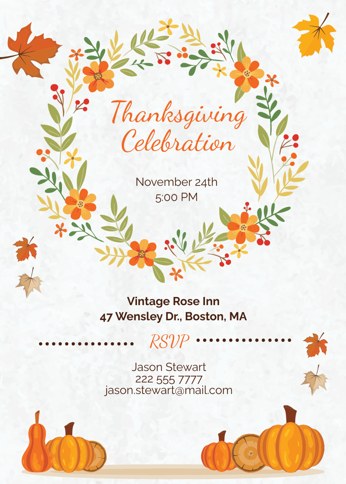 Free Thanksgiving Invitation Templates &amp;amp; Examples - Edit Online throughout Church Thanksgiving Invitation Cards