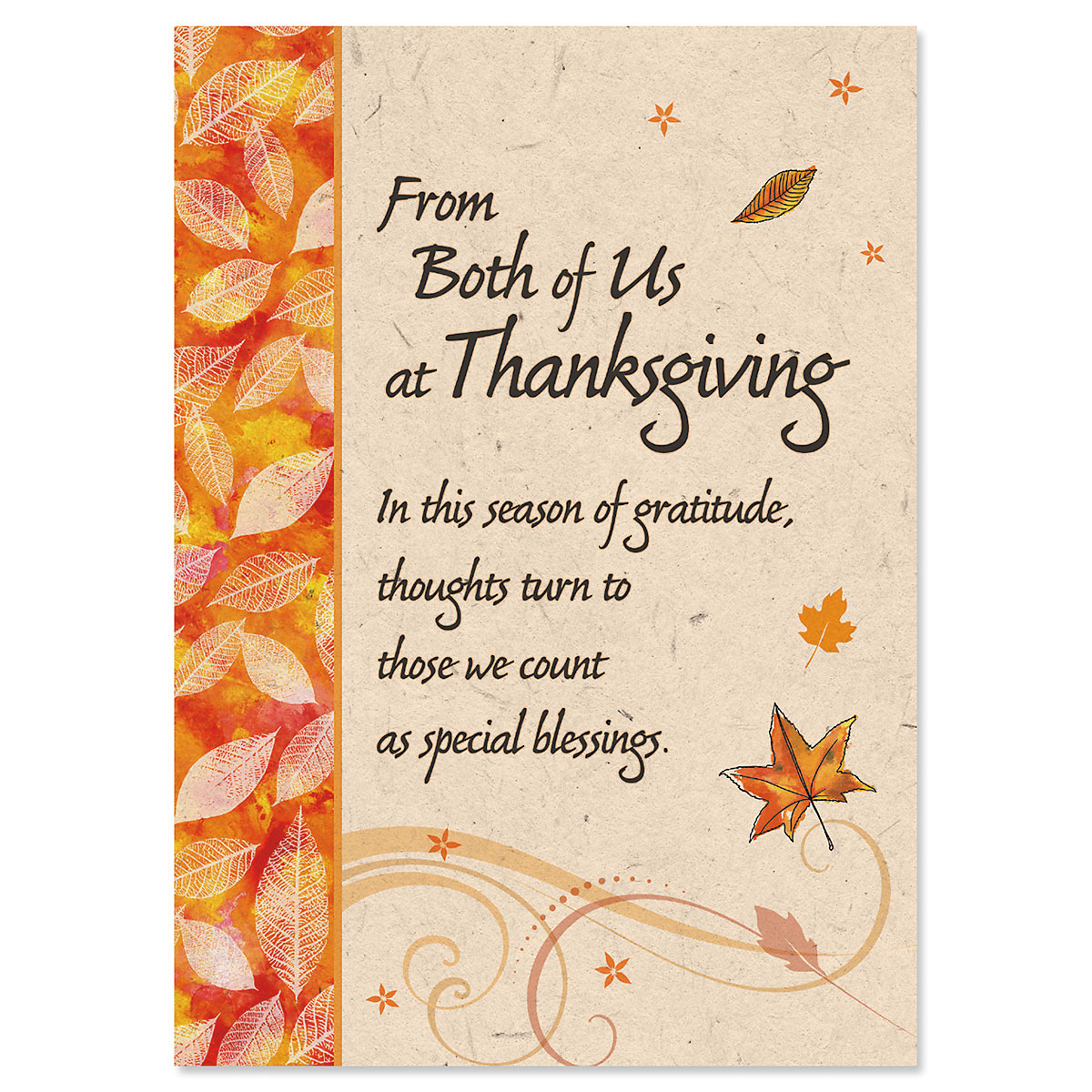 From Both Thanksgiving Card | Current Catalog in Thanksgiving Cards Notes