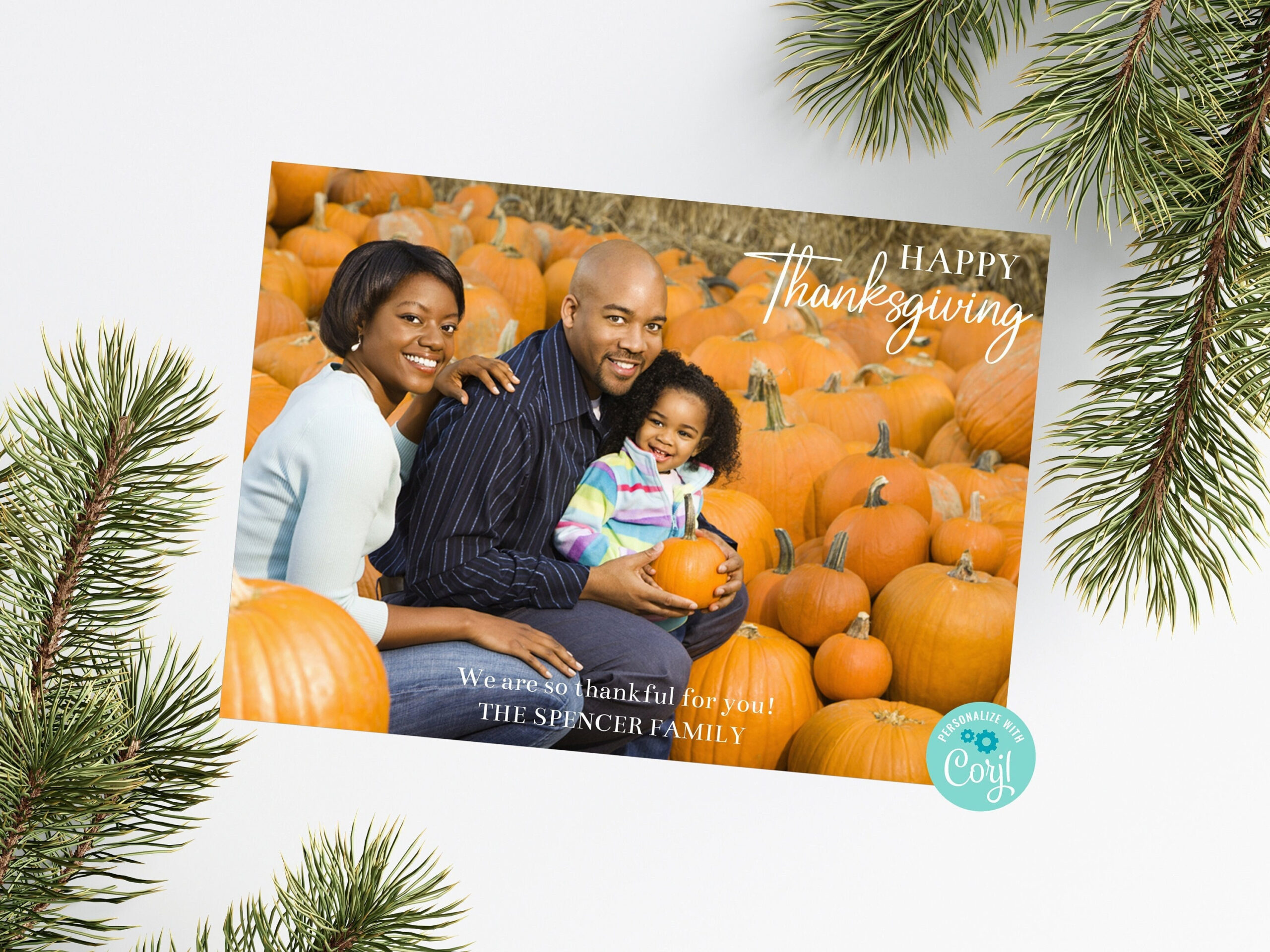 Fully Editable Thanksgiving Cards Happy Thanksgiving Card throughout Happy Thanksgiving Family Cards