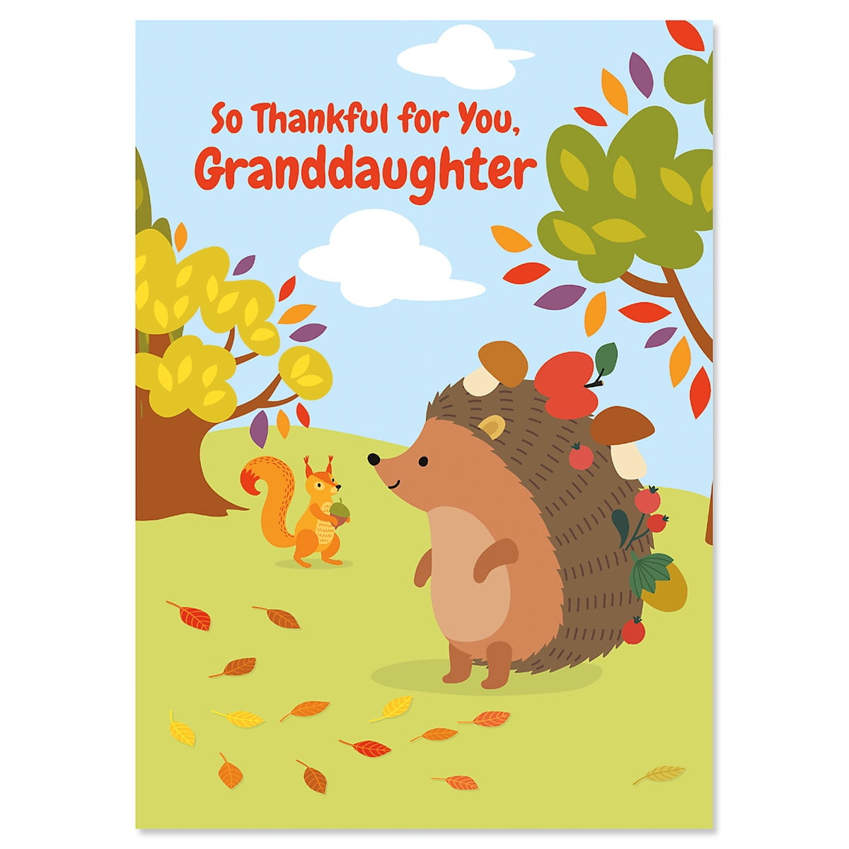 Granddaughter Thanksgiving Card – Single Card, Includes Envelopes, 5 X 7 Inches,Current in Granddaughter Thanksgiving Cards