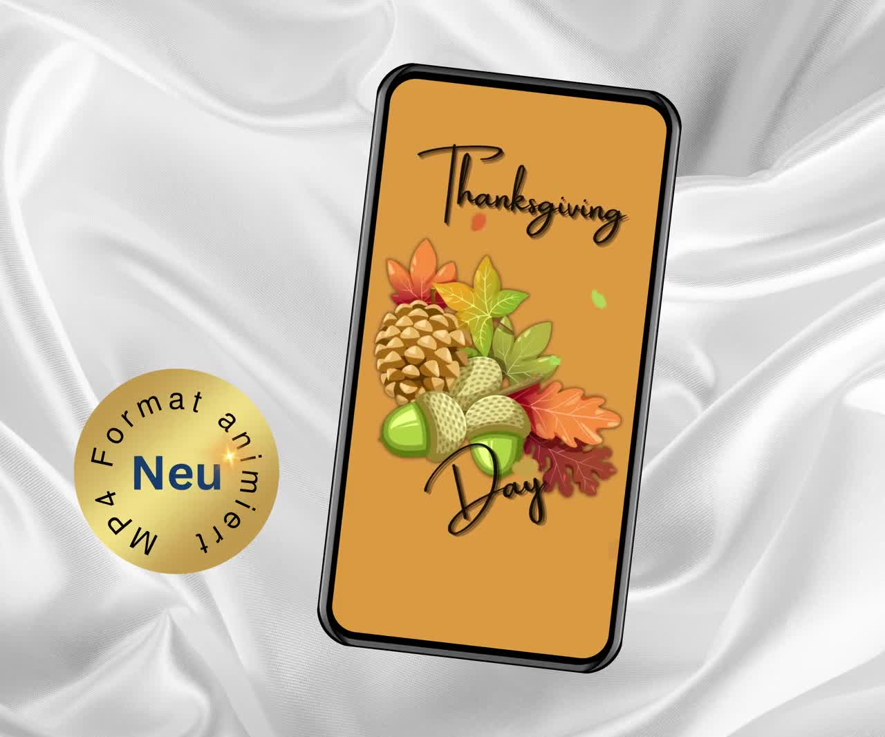 Greeting Card, Thanksgiving Cards, Animated Cards, Digital Download Printable Personalized Grateful Holiday Thankful Mobile Electronic Card intended for Electronic Thanksgiving Cards