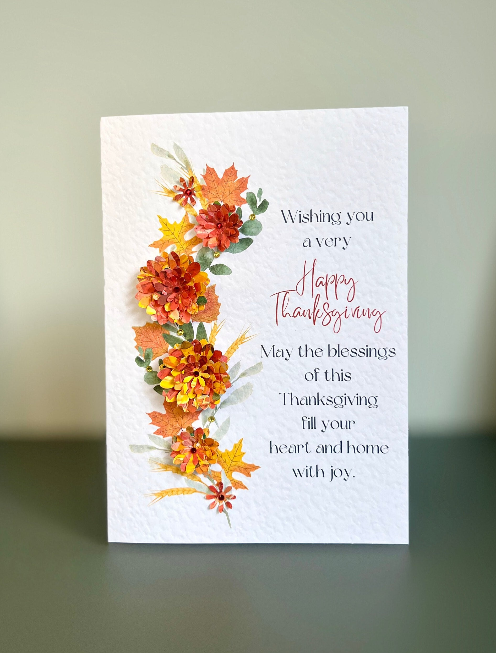 Handmade Thanksgiving Cards - Etsy for Handmade Cards Thanksgiving