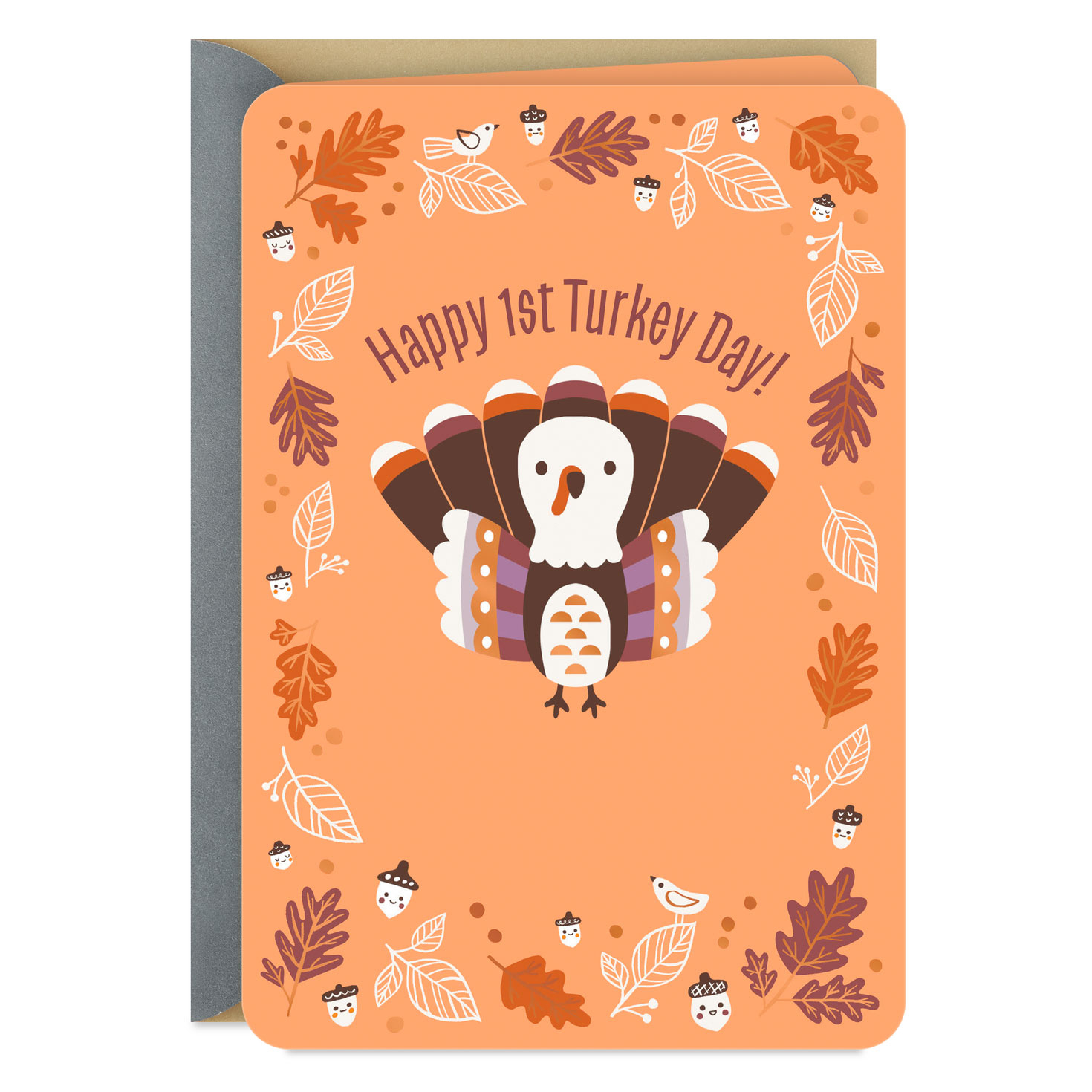 Happy 1St Turkey Day Baby&amp;#039;S First Thanksgiving Card - Greeting with First Thanksgiving Cards