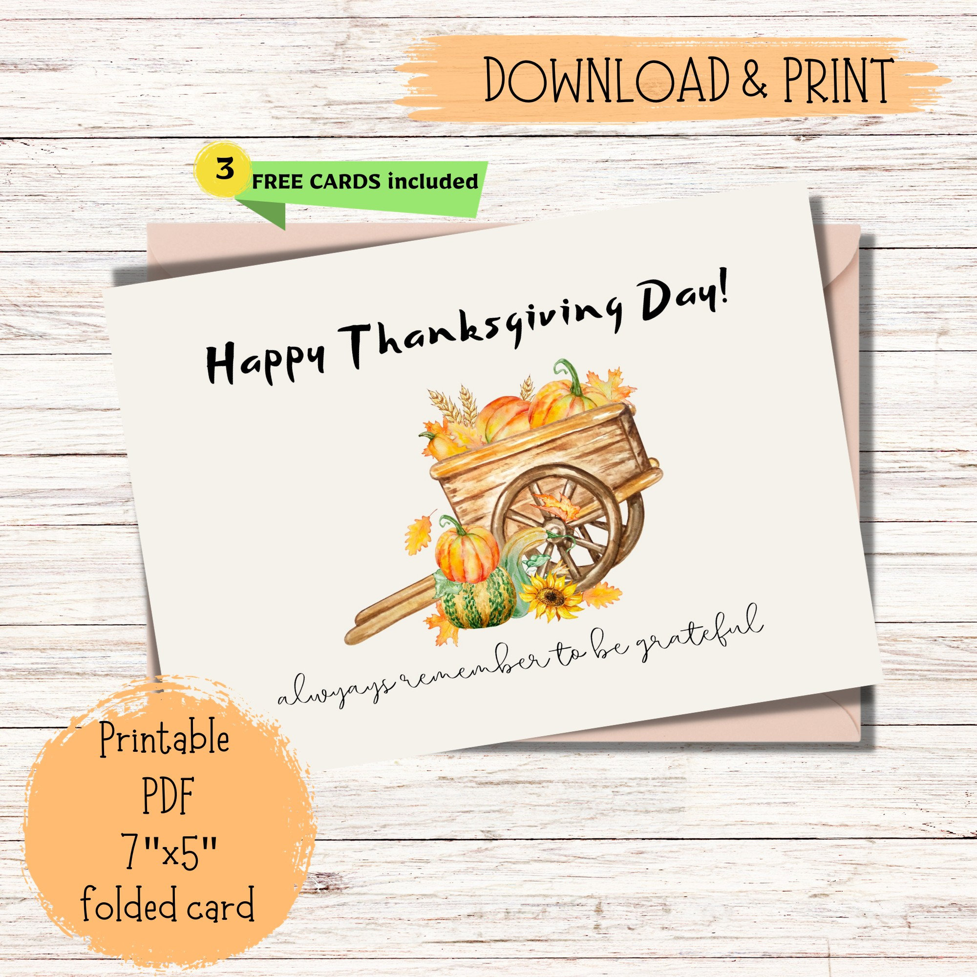 Happy Thanksgiving Card Printable, Happy Thanksgiving Card, Card intended for Thanksgiving Cards Clipart