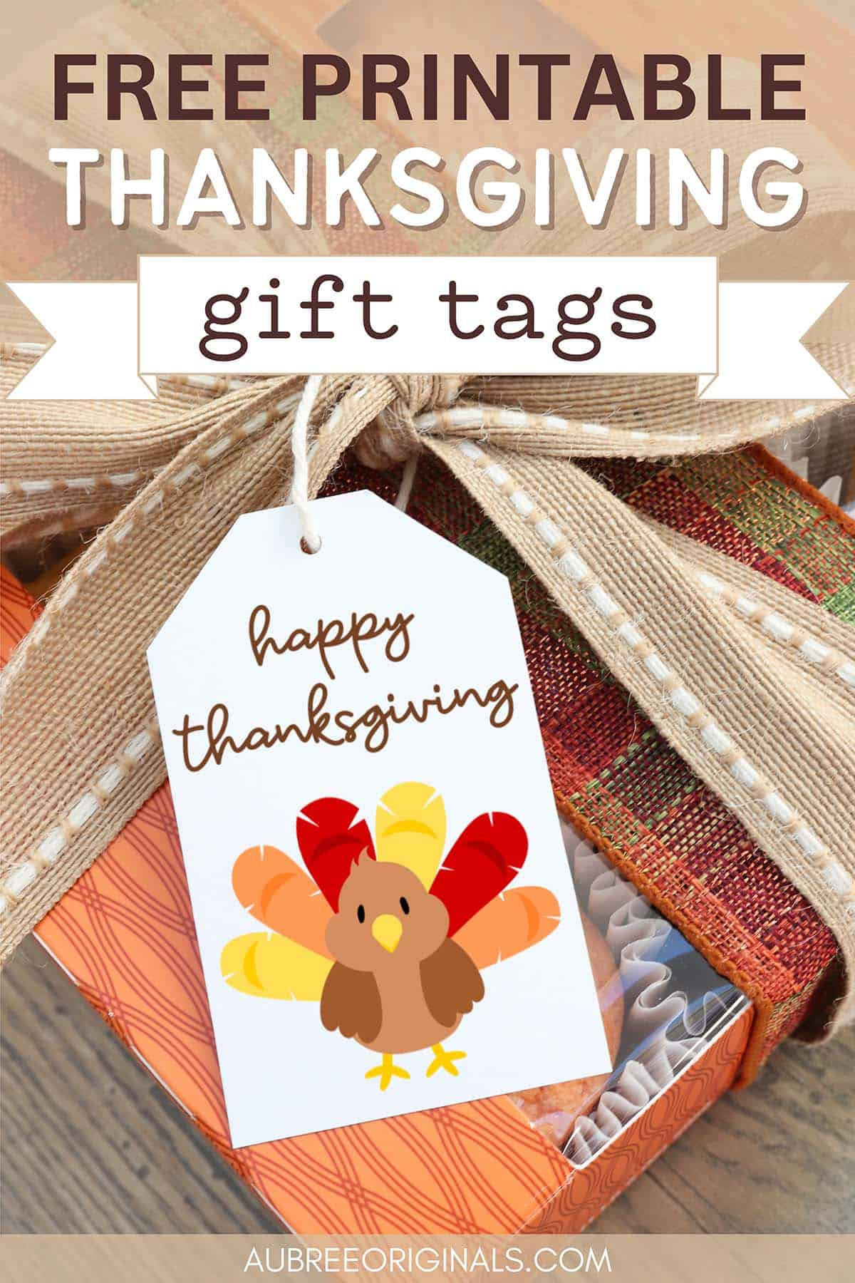 Happy Thanksgiving Gift Tags: 8 Free Printable Tags - Aubree Originals with regard to Free Gift Cards For Thanksgiving