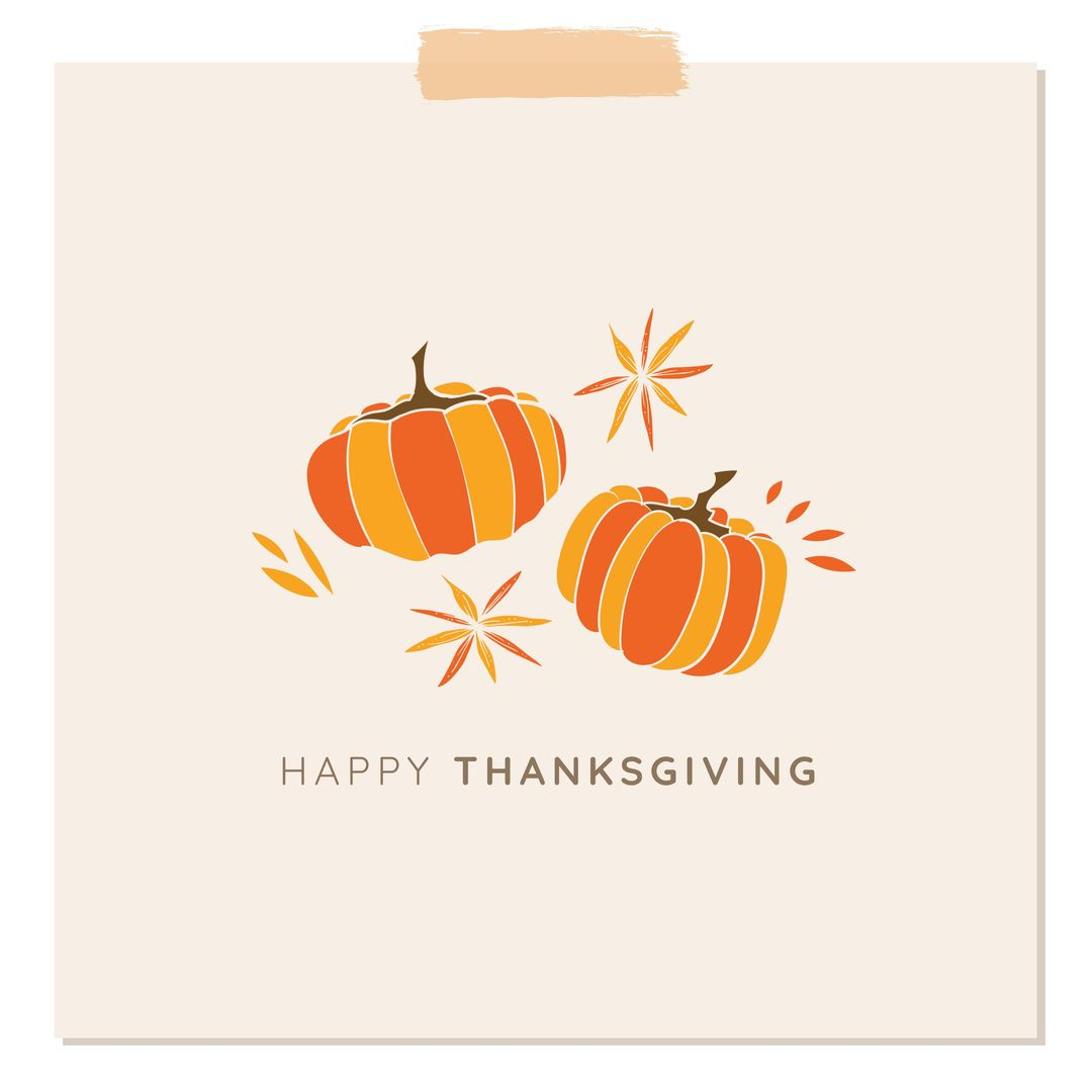 Happy Thanksgiving Greeting Card With Illustrated Pumpkins inside Happy Thanksgiving Cards Free Download