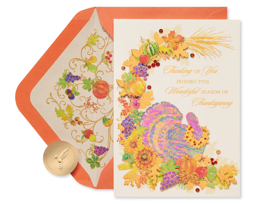 Harvest Thanksgiving Greeting Card - Papyrus for Thanksgiving Cards Papyrus