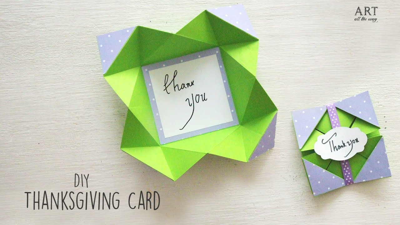 How To Make A Thanksgiving Card | Diy Thanksgiving Cards pertaining to Thanksgiving Cards Ideas Diy