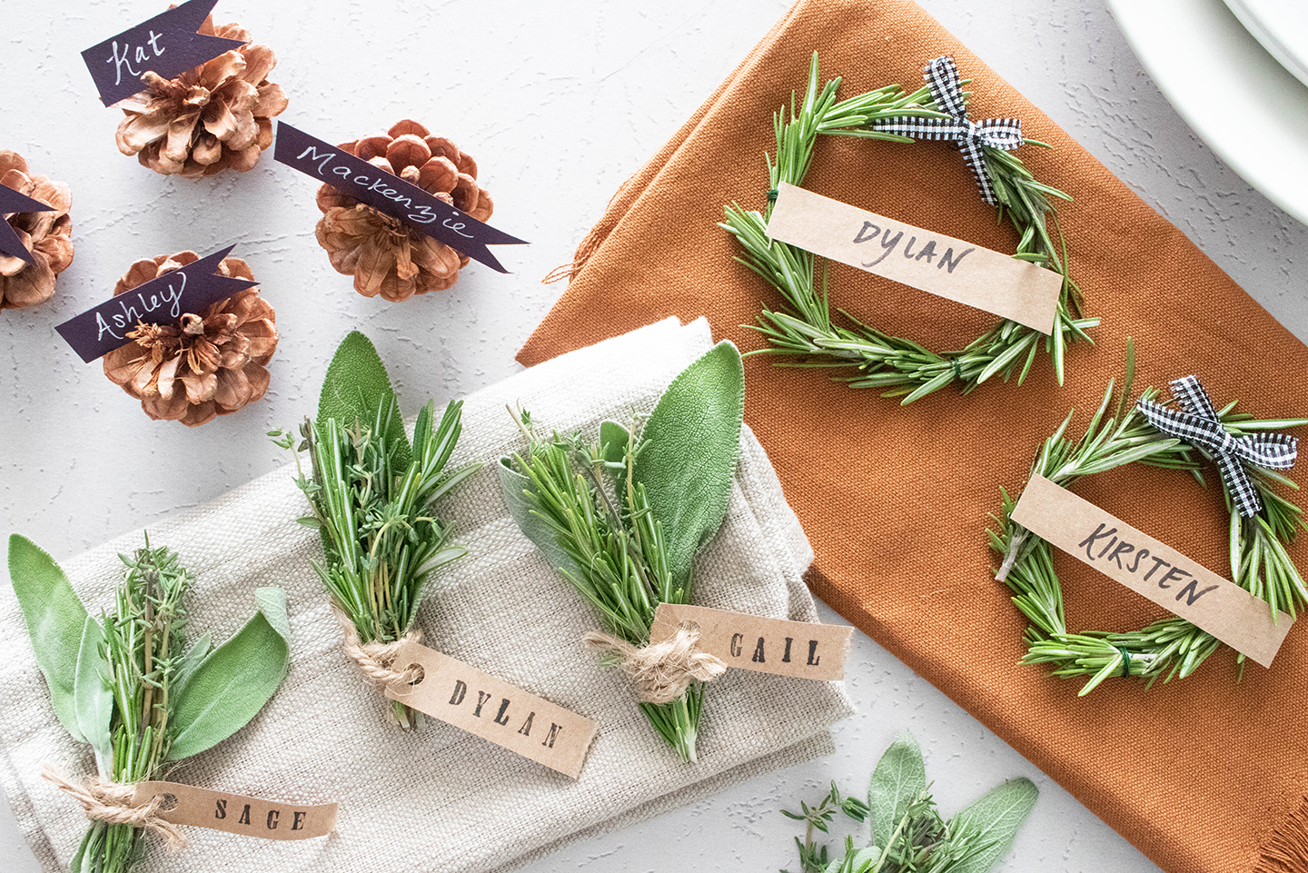 How To Make Place Cards With Natural Materials | Ehow regarding Thanksgiving Place Cards Ideas