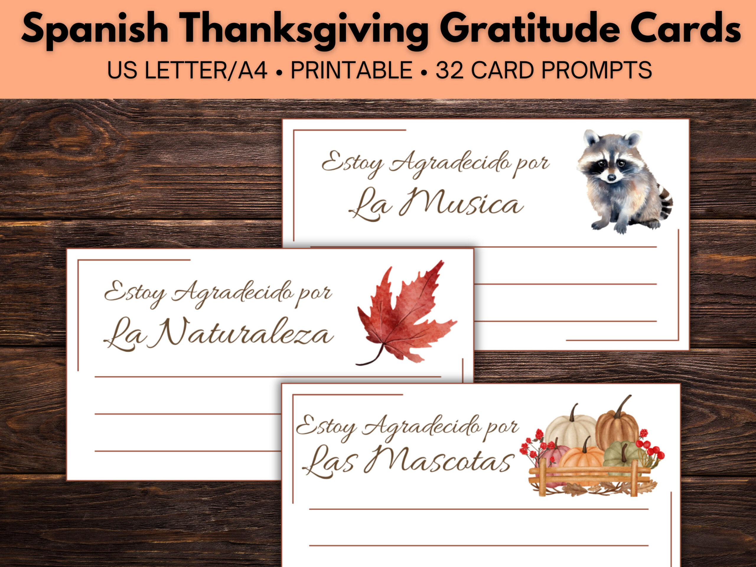 I Am Thankful For Cards In Spanish, Thanksgiving Gratitude Cards within Thanksgiving Cards in Spanish