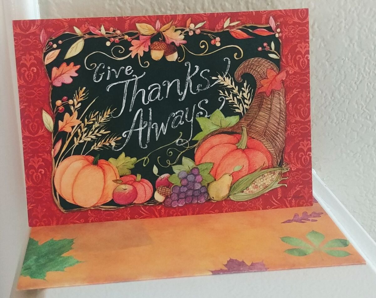 Leanin &amp;#039;Tree Thanksgiving Greeting Greeting Cards For Sale | Ebay within Leanin Tree Thanksgiving Cards