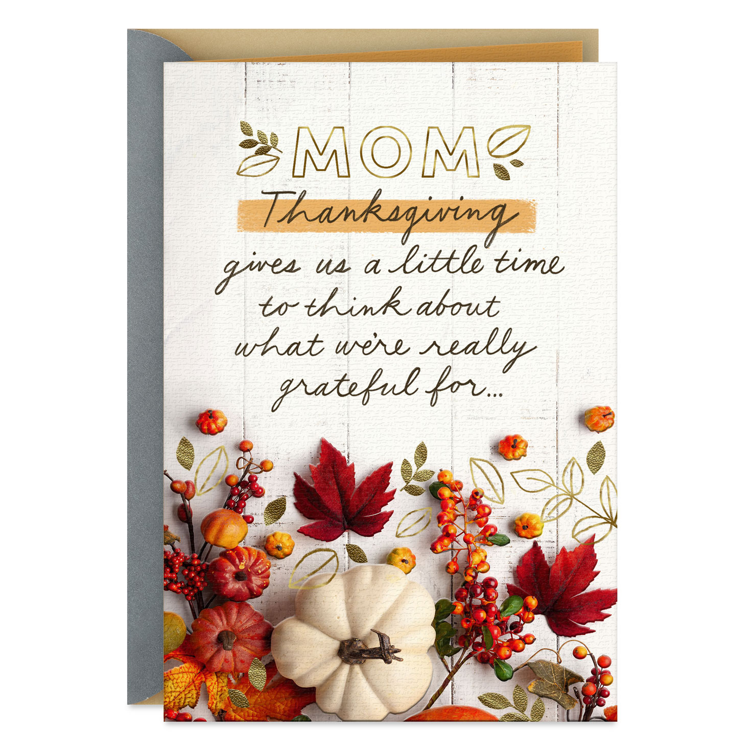 Love And Gratitude Thanksgiving Card For Mom - Greeting Cards for Thanksgiving Cards to Mom