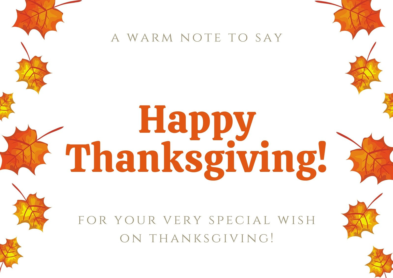 Page 7 - Free Printable, Customizable Thanksgiving Card Templates regarding Saying For Thanksgiving Cards