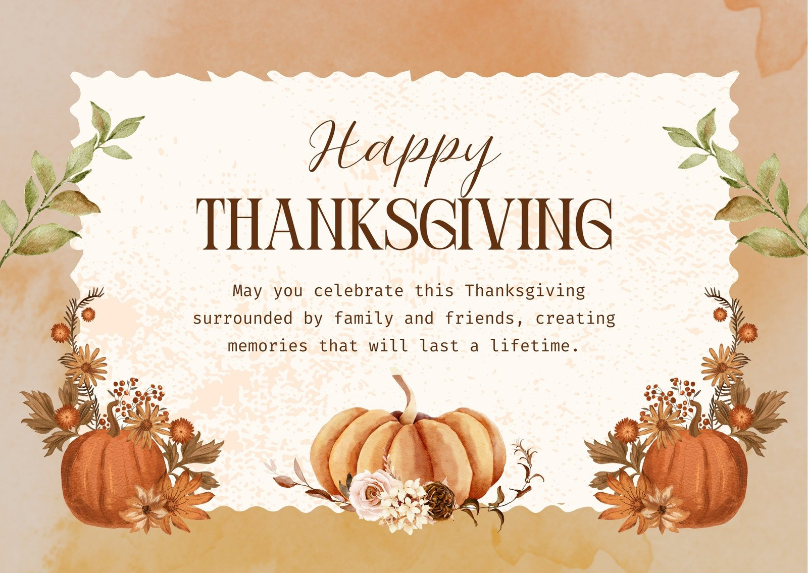 Page 8 - Free Printable, Customizable Thanksgiving Card Templates with regard to Thanksgiving Cards Creator