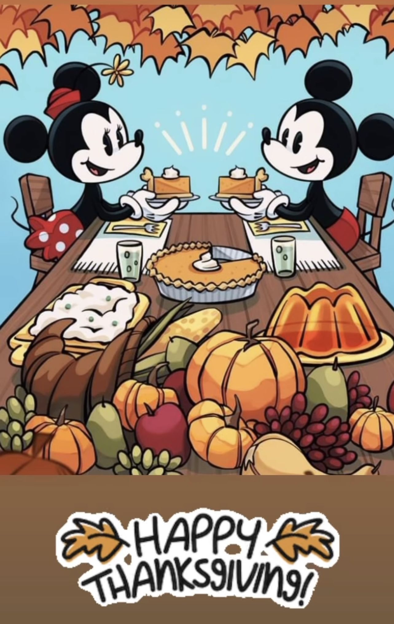 Pin Page with Disney Thanksgiving Cards