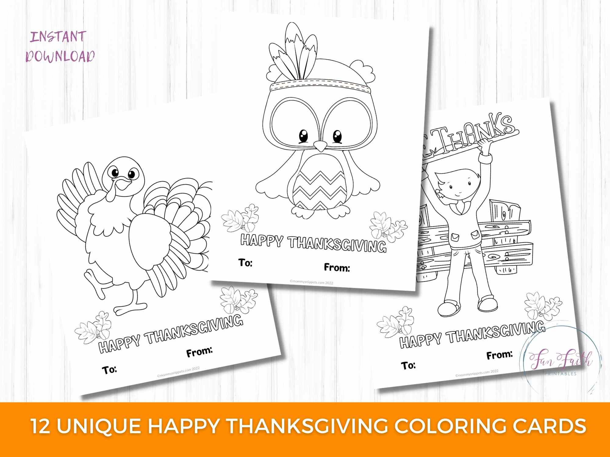 Printable Thanksgiving Cards To Color- Sweet Friendsgiving Cards for Thanksgiving Cards Printable Color