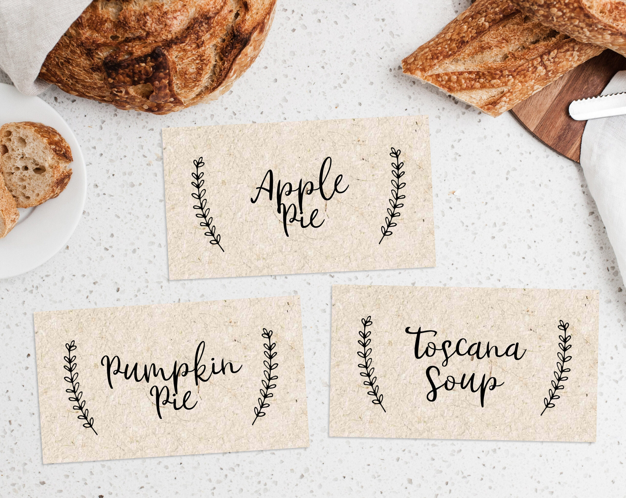 Printable Thanksgiving Food Labels Template, Thanksgiving Food intended for Thanksgiving Food Place Cards